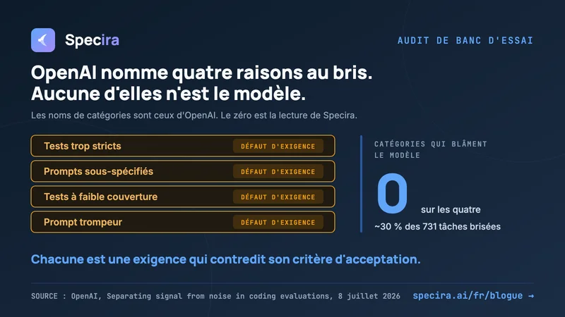 OpenAI a retiré sa propre recommandation de banc d'essai. Les tâches étaient ambiguës, pas les modèles.